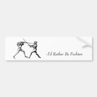 Fechten Bumpersticker