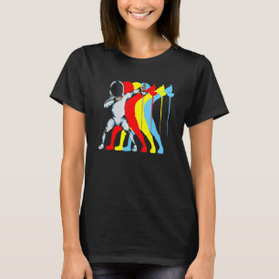 Fechtkunste Dabbing Epee Duel Fecht an Fechtkunst T-shirt