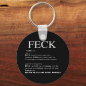 Feck Irish Definition grappige patrick day Sleutelhanger (Voorkant)