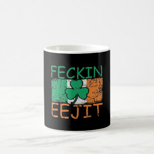 Feckin Eejit Ireland Slang flag Ireland Koffiemok