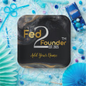 Fed2Founder-Bord Papieren Bordje (Feest)