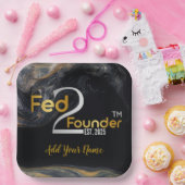 Fed2Founder-Bord Papieren Bordje (Feest)