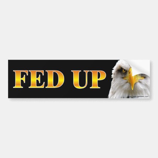 FED UP Sign Sticker (Voorkant)