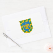Federaal District, D.F./DF, Mexico-Stad Vlag Rechthoekige Sticker (Envelop)