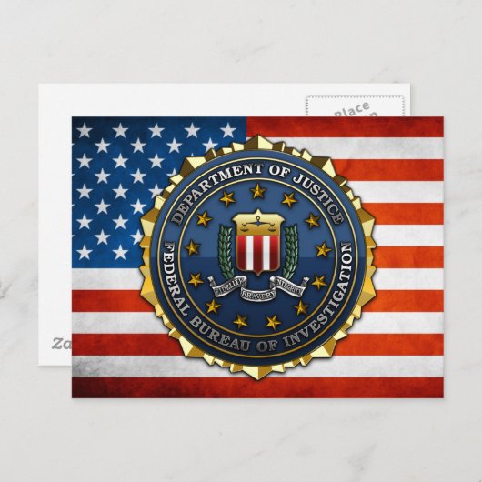 Federaal Onderzoeksbureau Briefkaart (Voorkant / Achterkant)