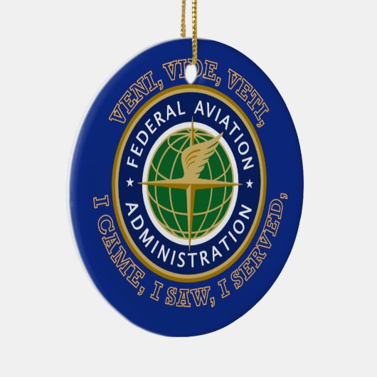 Federal Aviation Administration Shield Keramisch Ornament (Rechts)