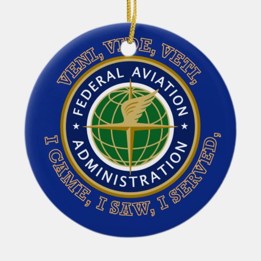 Federal Aviation Administration Shield Keramisch Ornament (Voorkant)