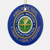 Federal Aviation Administration Shield Keramisch Ornament (Links)
