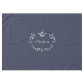 Federal Blue Crown Crest Personalized Tafelkleed (Voorkant (Horizontaal))