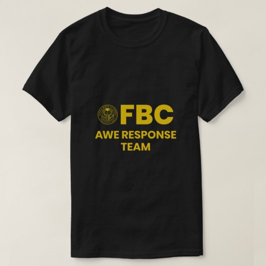 Federal Bureau of Control - AWE Response Team Esse T-shirt (Design voorkant)