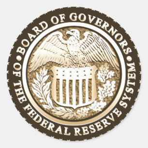 Federal Reserve Ronde Sticker