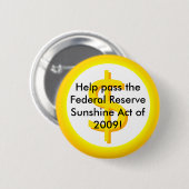Federal Reserve Sunshine Act Ronde Button 5,7 Cm (Voorkant /achterkant)