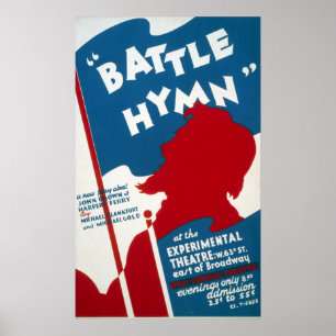  Federal Theater Project "Battle Hymn" WPA Poster