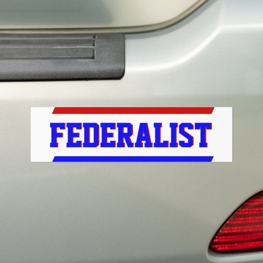 Federale Constitutionele Politieke Bumpersticker (Op auto)