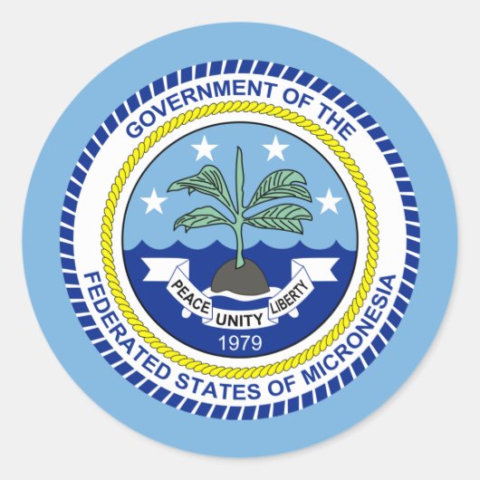 Federale Staten van Micronesia Seal Sticker (Voorkant)