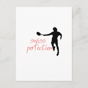 Federer Tshirt Swiss Perfection Briefkaart