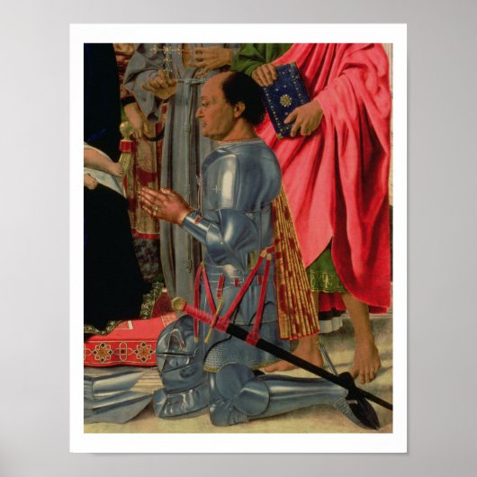 Federico da Montefeltro, detail van de Brera Alt Poster (Voorkant)