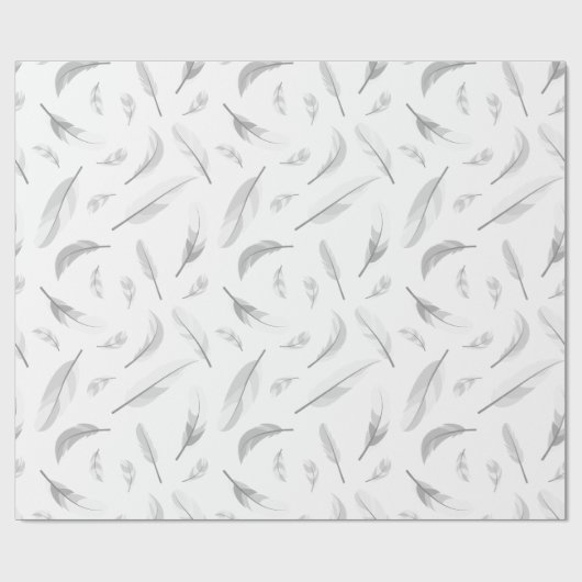 Federn-Muster Cadeaupapier (Vlak)