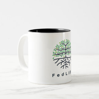 FedLife 11 oz. Tweekleurige Koffiemok