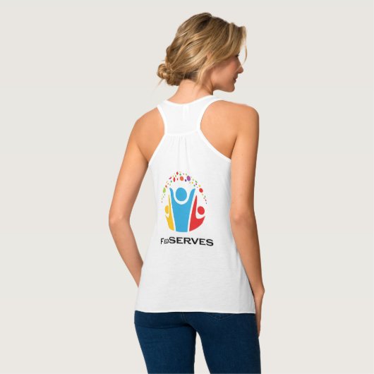 FedLife Vrouwenvoorzijde en achterzijde Logo Tanktop (Volledige Achterkant)