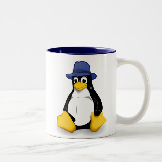 Fedora Linux-Mok Tweekleurige Koffiemok (Rechts)