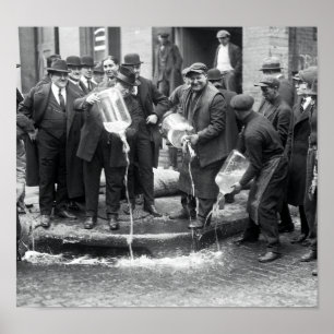 FEDS DUMP VERBODEN LIQUOR IN NEW YORK POSTER