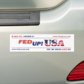 FedUpUSA bumpersticker (Op auto)