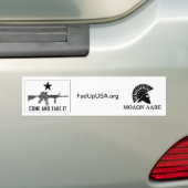 FedUpUSA, kom op pad Bumpersticker (Op auto)