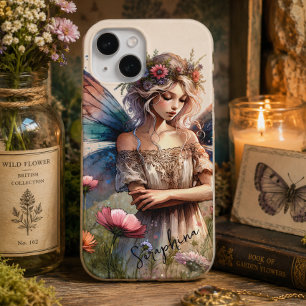 Fée à l'aquarelle fantastique avec nom personnalis