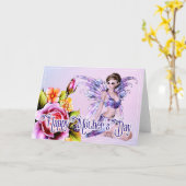 Fée avec Roses - Imaginaire carte de fête des mère (Fleur jaune)