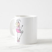 Fée Ballerine Tasse Rose (Devant gauche)