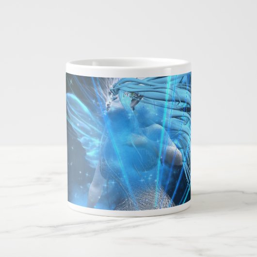 Fée bleue dans le jumbo Mug Vortex 20oz - modifiab (Devant)