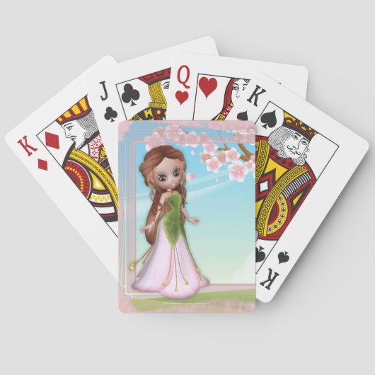 Fée Cherry Blossom 4 Cartes de jeu (dos)