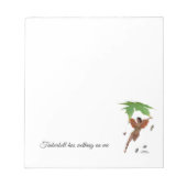 Fée Cute Avec Ailes Brown Bloc-notes (Devant)