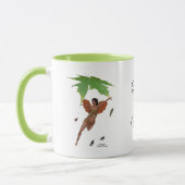 Fée Cute Avec Ailes Brown Café Mug (Gauche)
