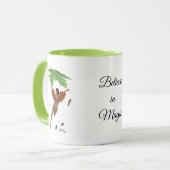 Fée Cute Avec Ailes Brown Café Mug (Devant gauche)