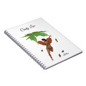 Fée Cute Avec Ailes Brown Carnet Spiral (Côté Droit)