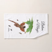 Fée Cute Avec Ailes Brown Serviette À Main (Serviette à main)