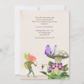 Fée dans le jardin Invitation (Devant)