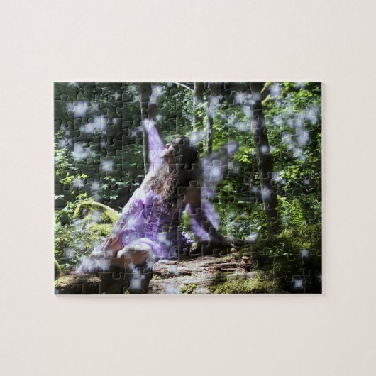 Fée dans le puzzle en bois (Horizontal)