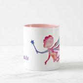 Fée d'aquarelle rose Custom Combo Mug (Centre)