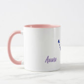 Fée d'aquarelle rose Custom Combo Mug (Gauche)