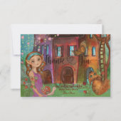 Fée de bois magique 1er anniversaire Merci Note (Devant)