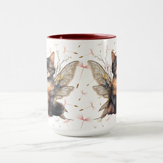Fée de chat 2 Café Mug (Centre)