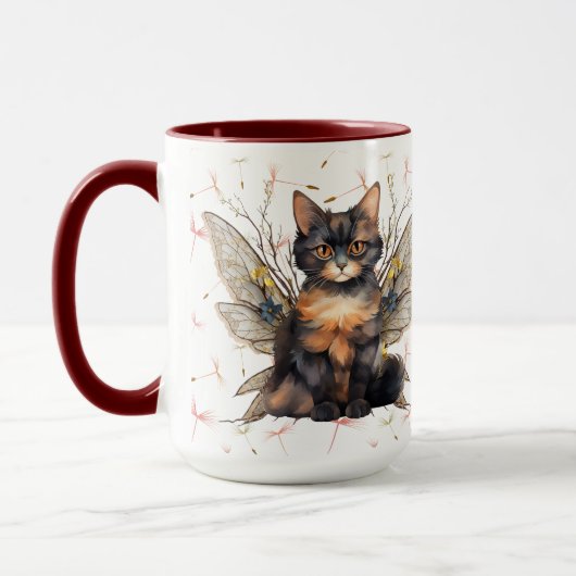Fée de chat 2 Café Mug (Gauche)