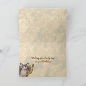 Fée de chat de fille d'anniversaire de la carte | (Intérieur)