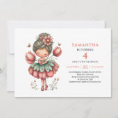Fée de conte de fées Invitations d'anniversaire ro (Devant)