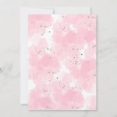 Fée de fantaisie mignonne sur carte d'invitation à (Dos)