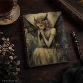 Fée de fantasy gothique avec couronne florale et a