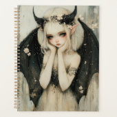 Fée de fantasy gothique fantaisiste avec couronne (Devant)